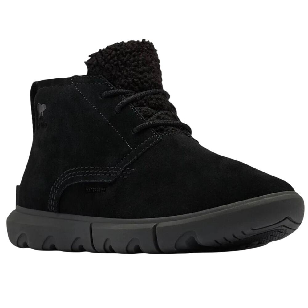 Sorel Women Explorer Next Drift Bootie Size 9.5 Black Suede Waterproof NIB